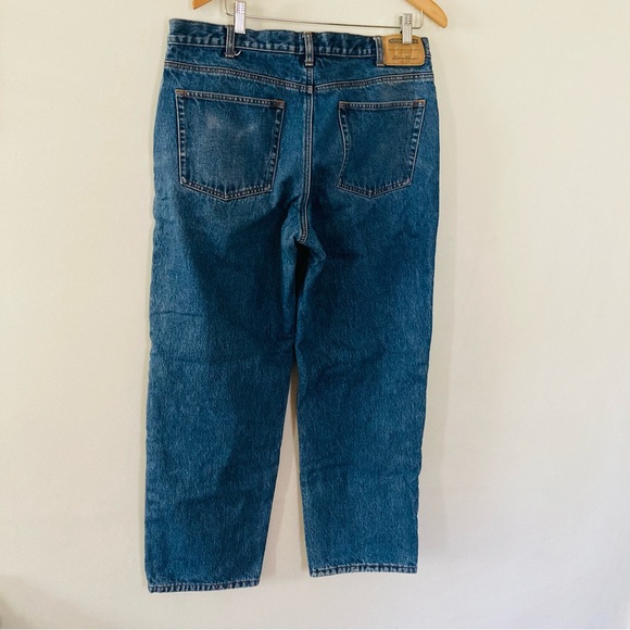 Eddie Bauer lined blue jeans 36 waist 30 length - Picture 2 of 7